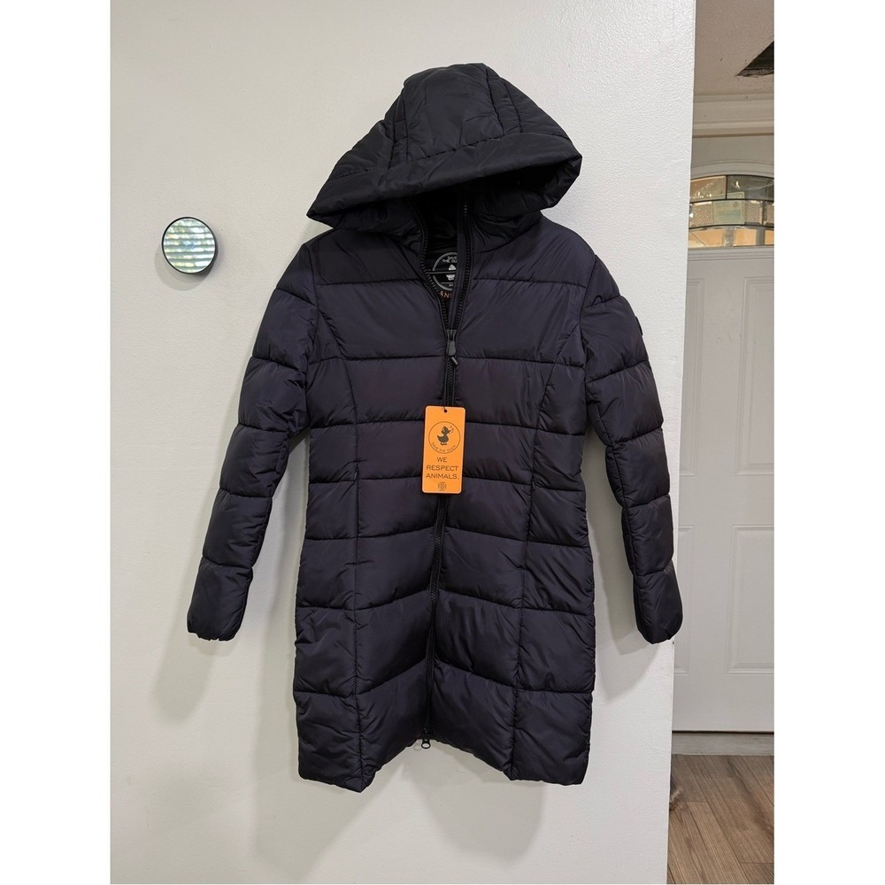 NWT Save The Duck Ludo Hooded Puffer Jacket Sz 0/XS